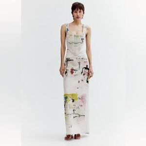 H&M x Basquiat x Ev&Tela Denim Maxi Skirt